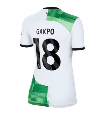 Liverpool Cody Gakpo #18 Replika Udebanetrøje Dame 2023-24 Kortærmet